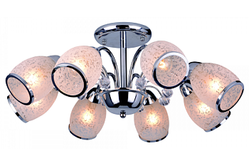 люстра otto silver mx91738-8, 8xe14/40w (68*68*35)