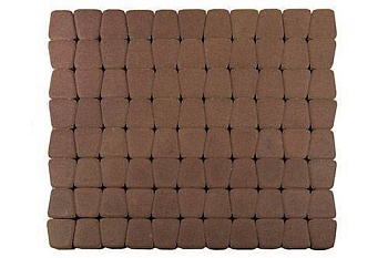 тротуарная плитка классико круговая коричневый,высота 60 мм (на поддоне 11,4 м2)
