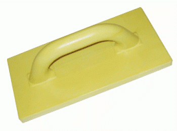 терка полиуретановая профи 120*240 мм, желтая