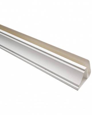 плинтус потолочный для панелей 8мм 3,0м "идеал ламини" белый глянцевый / 001-g