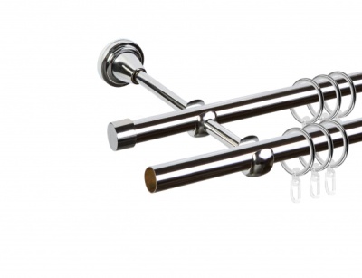 карниз метал. упак. grace d16г/16г хром 3,0м распродажа