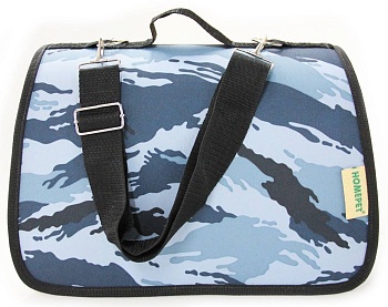 homepet сумка-переноска №1 камуфляж серый  (35х22х23) новинка (71012)