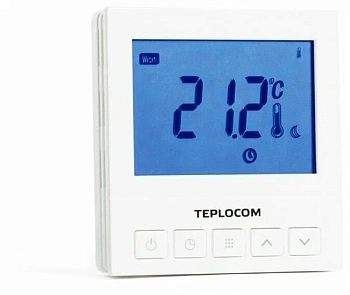 термостат комнатный<br/>teplocom ts-prog-220/3a, проводной,<br/>прогр., реле 250в, 3а