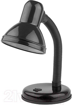 настольный светильник эра n-120-e27-40w-bk черный