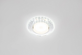 точечный свет с диодной подсветкой crystal led 25 gx53 прозрачный