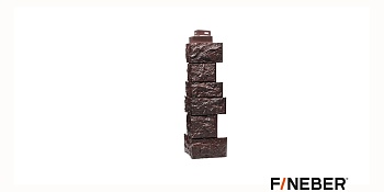 угол наружный fineber камень дикий коричневый 144*485мм (уп.10шт)