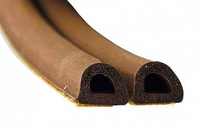 уплотнитель д-профиль коричневый (бабина) 100 м (кратно 5 метрам (2,5+2,5))