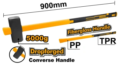 кувалда ingco hsth83598 фибергласовая рукоятка 5000г