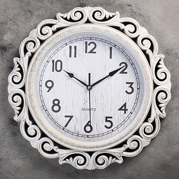 часы настенные, серия: интерьер, "прага", светлые , d=42 см, плавный ход 4780757