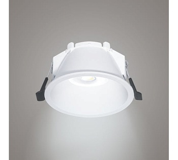 светильник встраив-ый, artin, скрыт ламп круг 94х94х52мм монтаж отв 85х85мм бел 51435 распродажа