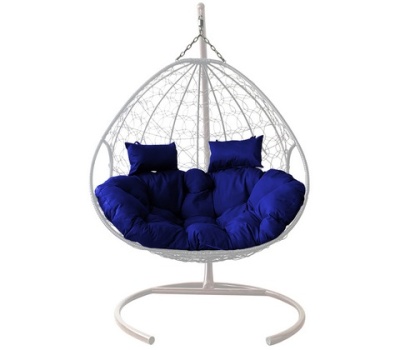 качели кокон для двоих до 120 кг. цв.ротанг