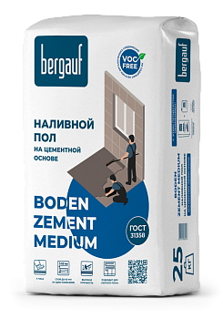 наливной пол boden zement medium 25 кг (1/56)