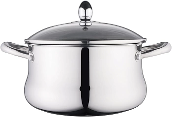 bc-2139 кастрюля со стеклянной крышкой, 24см, 5,6л