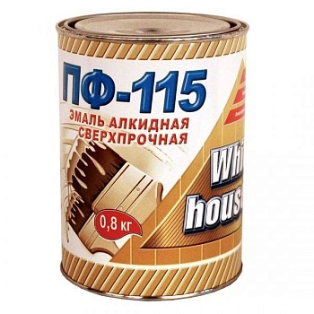 эмаль пф-115 white house черная 0,8 кг (14)