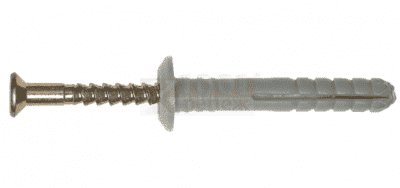 дюбель-гвоздь грибовидный бортик 6*40 оранж