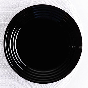 тарелка обеденная 25см harena black (24) (1 584) l7611