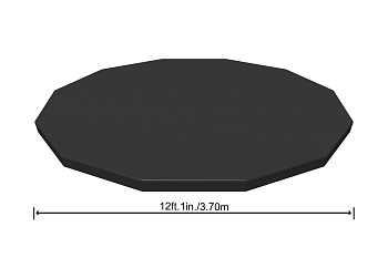 тент для бассейнов каркасных и с надувным бортом fast set 366см (d370cm), уп.6