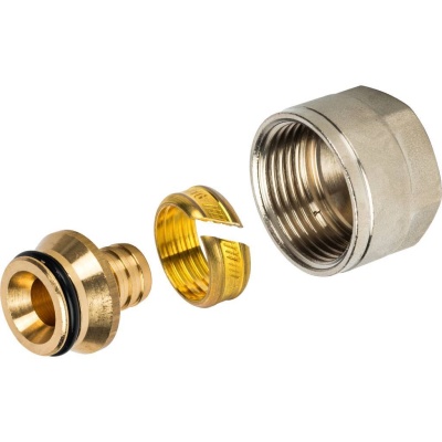 stout фитинг компрессионный для труб pex 16х2,2х3/4