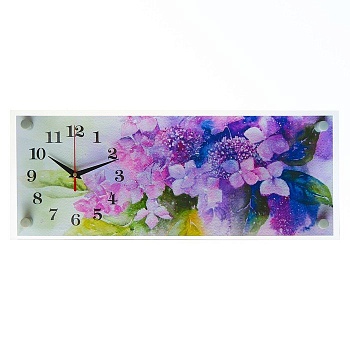 часы настенные серия цветы "букет цветов", 20*50см микс