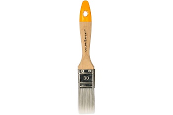 кисть для акр. лаков и лазурей, синтетическая щетина, деревянная ручка (30мм)color expert