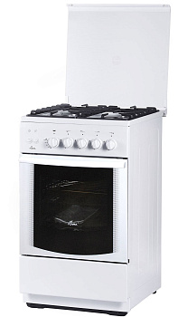 плита газовая flama 4-х комф. fg 24210 w 50см белая