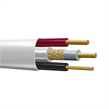 кабель plexus 100 м/4 белый квк-в 2х0.5мм (12v)
