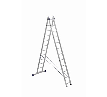 лестница алюминиевая 2-х секц 12 ступеней (арт 5212) 5212