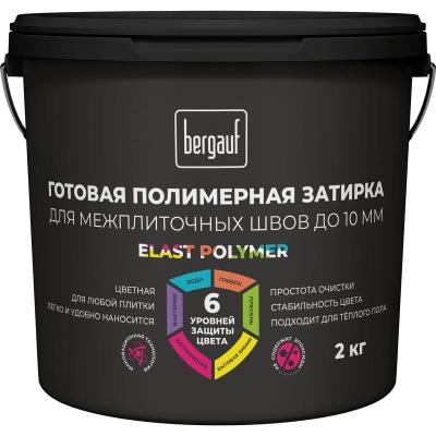 затирка полимерная elast polymer, темно-серая, 2 кг (8)