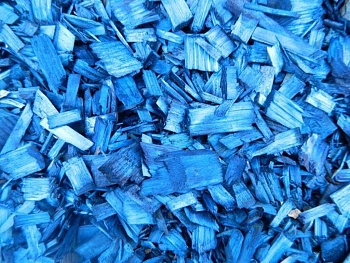 декоративная щепа синяя 60л