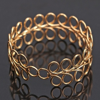 кольцо для салфеток «венок», d=4 см, цвет золотой