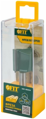 фреза пазовая прямая с двойным лезвием dxhxl=24х25,4х60,5 мм