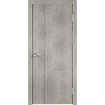 дверное полотно techno м2 дг 70*200 муар светло-серый, замок morelli 1895p sn дверихолл уценка