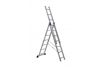 лестница алюминиевая 3-х секц 7 ступеней (арт 5307) 5307