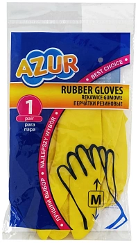 перчатки резиновые azur (м)