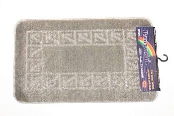 комплект ковриков для в/к banyolin classic из 2 шт 55х90/55х45см 11мм (серый) 1/25