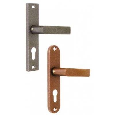 ручка дверная для 3в4 нр0901 (плоская) медный антик