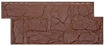 панель цокольная гранит леон (коричневый 8016) 1,090*0,450м 10/уп