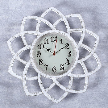 часы настенные, серия: интерьер, "кабао", белые, 49.5 см 4551263