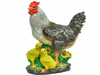 курица с цыплятами н-34см p=1,3 кг, v=0,009м.куб jng039
