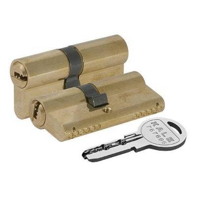 цилиндровый механизм 164 sn/90 (30+10+50) mm упк. блистер латунь 5кл.