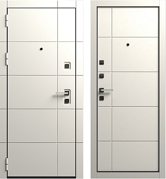 дверь стальная ga-k363мkб (960*2050 прав, муар белый/бетон лофт бел/белая) уценка