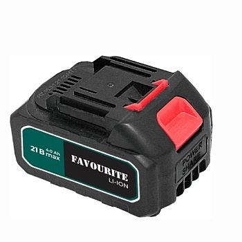 аккумуляторная батарея favourite li-ion 21 в, 2 ач, 1,1-1,3 а one battery system