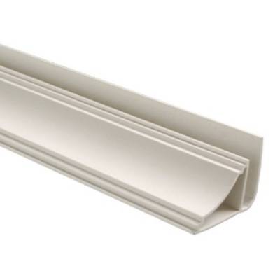 плинтус верхний декор пластик 3м белый 10мм (1уп=50шт.)