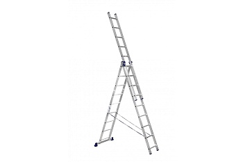 лестница алюминиевая 3-х секц 9 ступеней (арт 5309) 5309