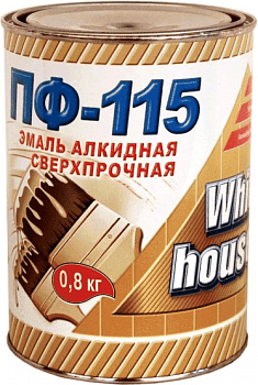 эмаль пф-115 white house коричневая 0,8 кг
