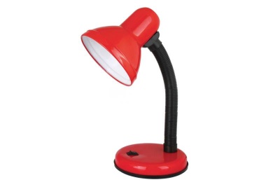 светильник настольный ultraflash uf-301p с04 красный 60w
