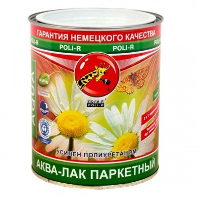 аква - лак поли-р паркетный шелковисто-матовый 2,5 л