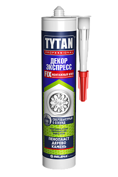 клей tytan professional декор экспресс акриловый монтажный белый 310 мл