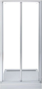 складная дверь aquanet alfa naa6422 (900х2000) стекло прозрачное, хром (252214)