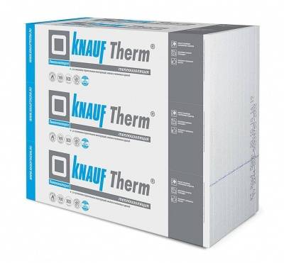 утеплитель пенопласт knauf therm wall light 1000*2000*30 пл10кг/м3 (40шт,80м2,2,4м3)(therm дача)